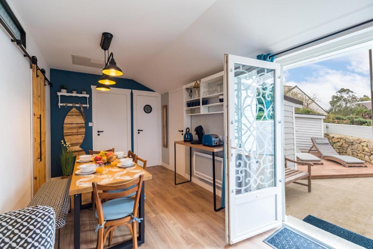 Ty Ker Embrun - Maison Vue Mer A 280M De La Plage プルグレスカン エクステリア 写真