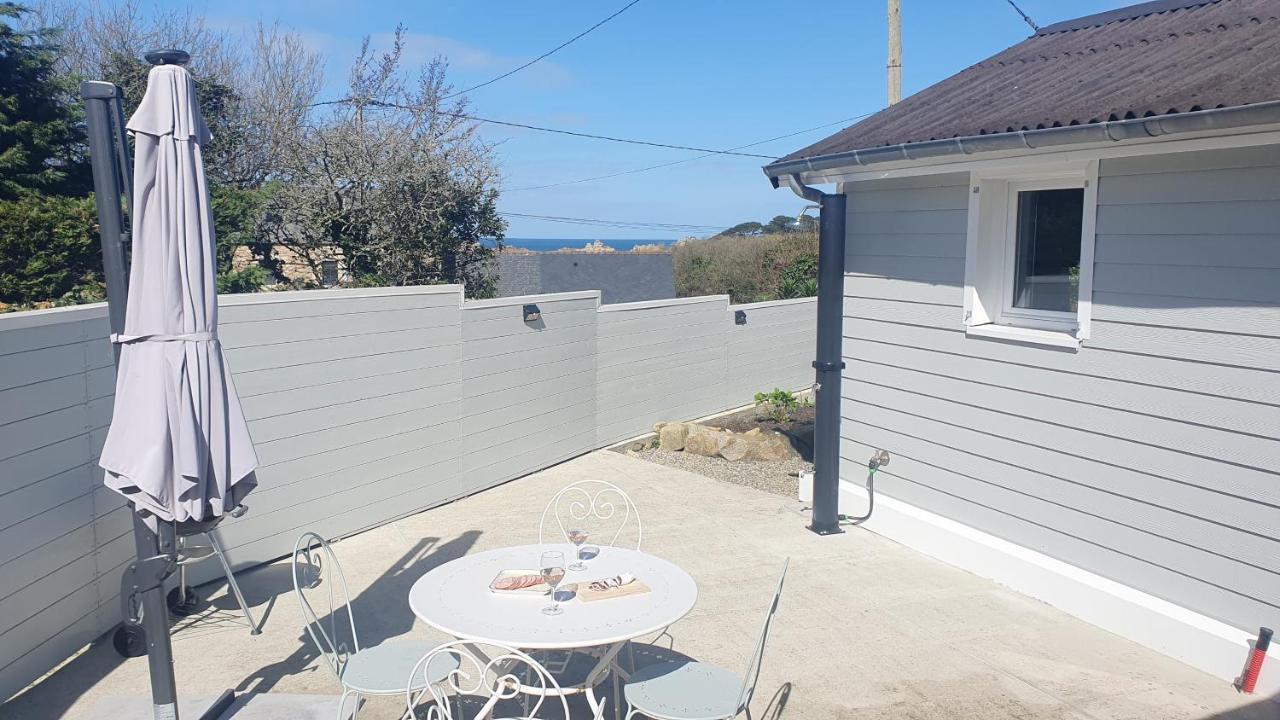 Ty Ker Embrun - Maison Vue Mer A 280M De La Plage プルグレスカン エクステリア 写真